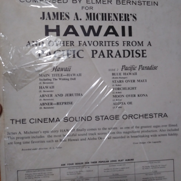 Hawaii& Other Favorites from Pacific Paradise Sound Vinyl Record - Picture 3 of 5